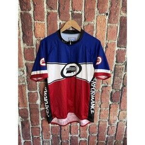 Performance Cycling Multicolor Jersey Mens Short Sleeve Full Zip Size 2XL